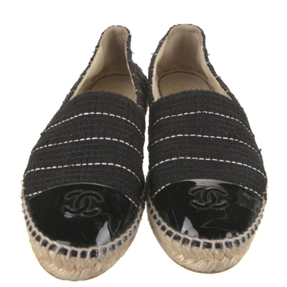 CHANEL-Interlocking CC Logo Espadrilles - Picture 3 of 5